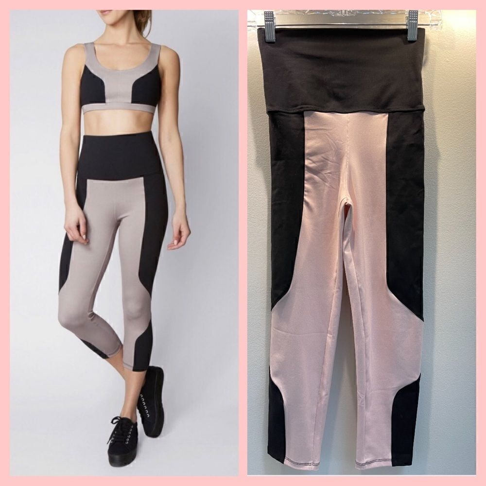 LIVE THE PROCESS HIGH RISE COLOR BLOCK LEGGINGS MEDIUM